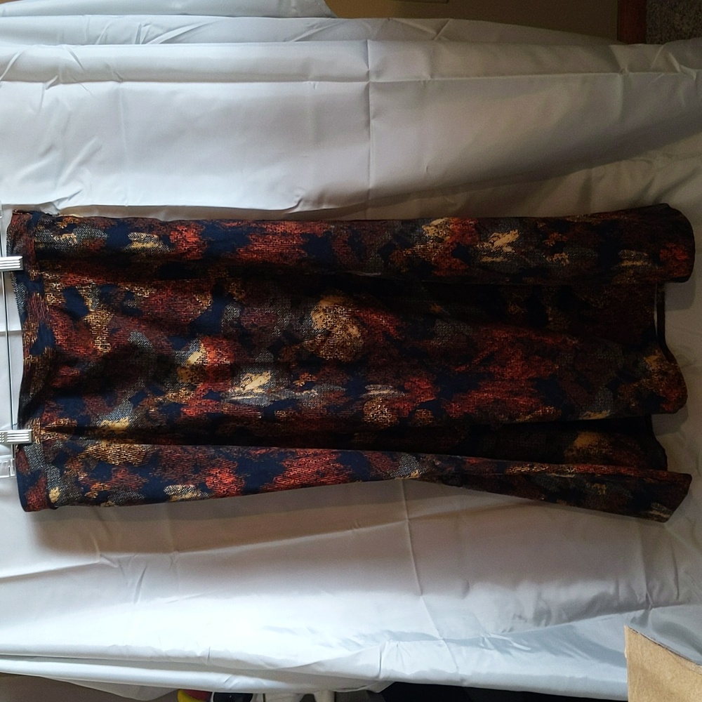 Brown printed skirt